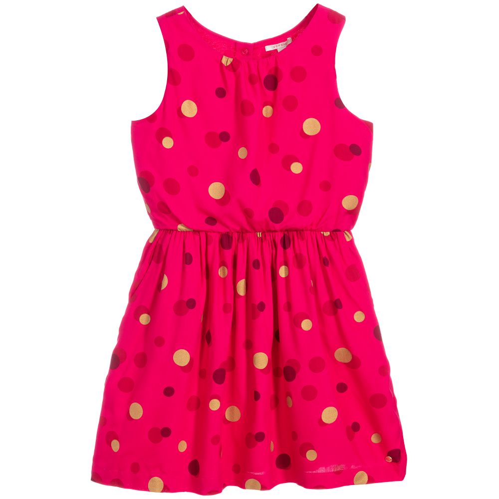 Esprit - Teen Girls Pink Spotted Dress | Childrensalon