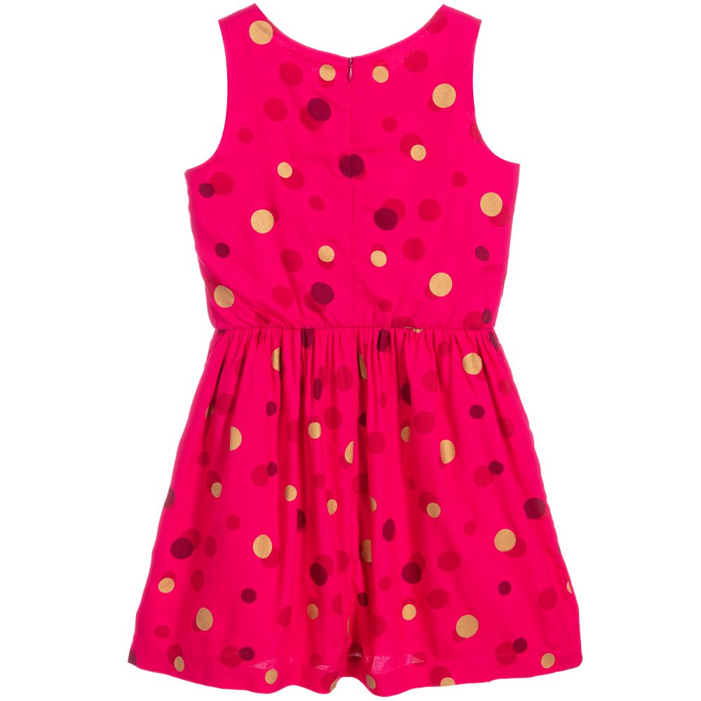 Esprit-Teen Girls Pink Spotted Dress | Childrensalon Outlet