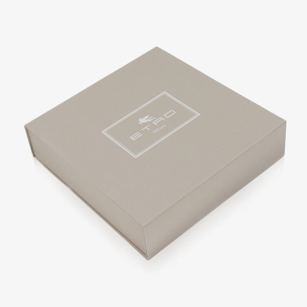 Etro-Blue Cotton Paisley Padded Blanket (80cm) | Childrensalon Outlet