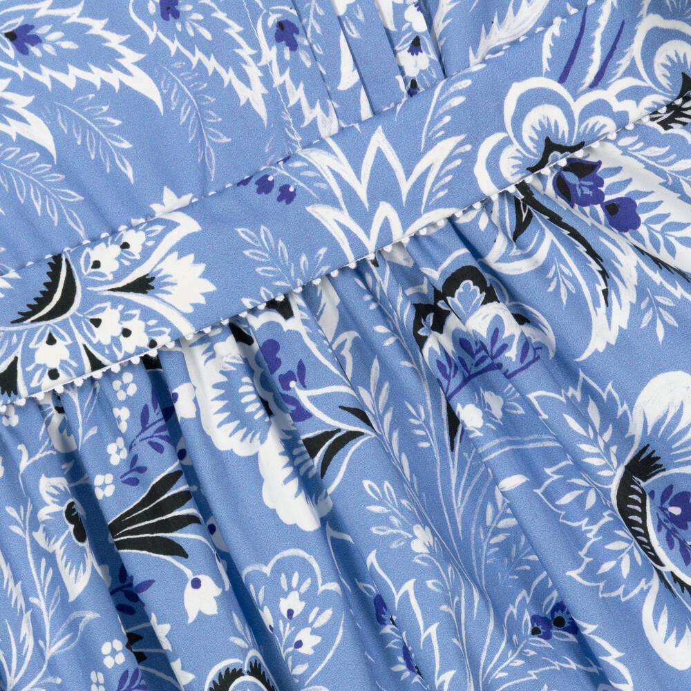 ワンピース ETRO Floral Paisley print dress Light Blue 27839871_57499768_600.jpg