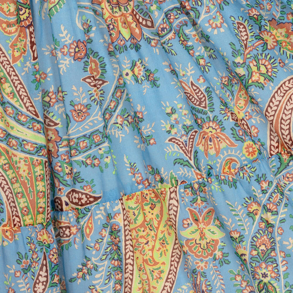 Etro-فستان قطن لون أزرق | Childrensalon Outlet