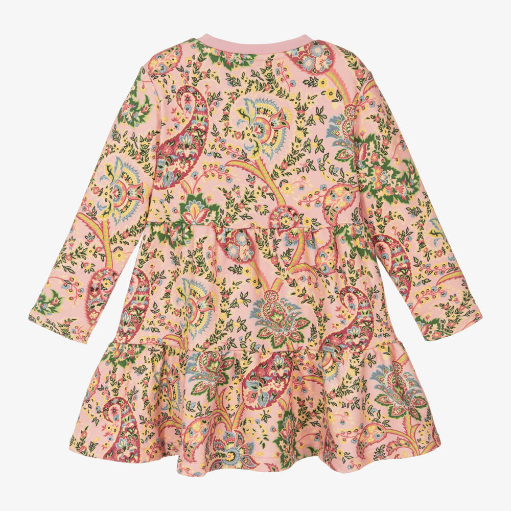 Etro-Girls Blush Paisley Cotton Dress | Childrensalon Outlet