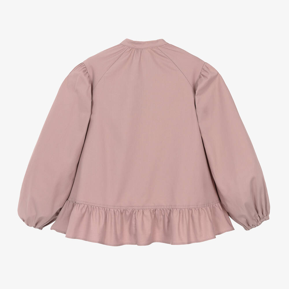 Etro-Girls Dusky Pink Logo Blouse | Childrensalon Outlet