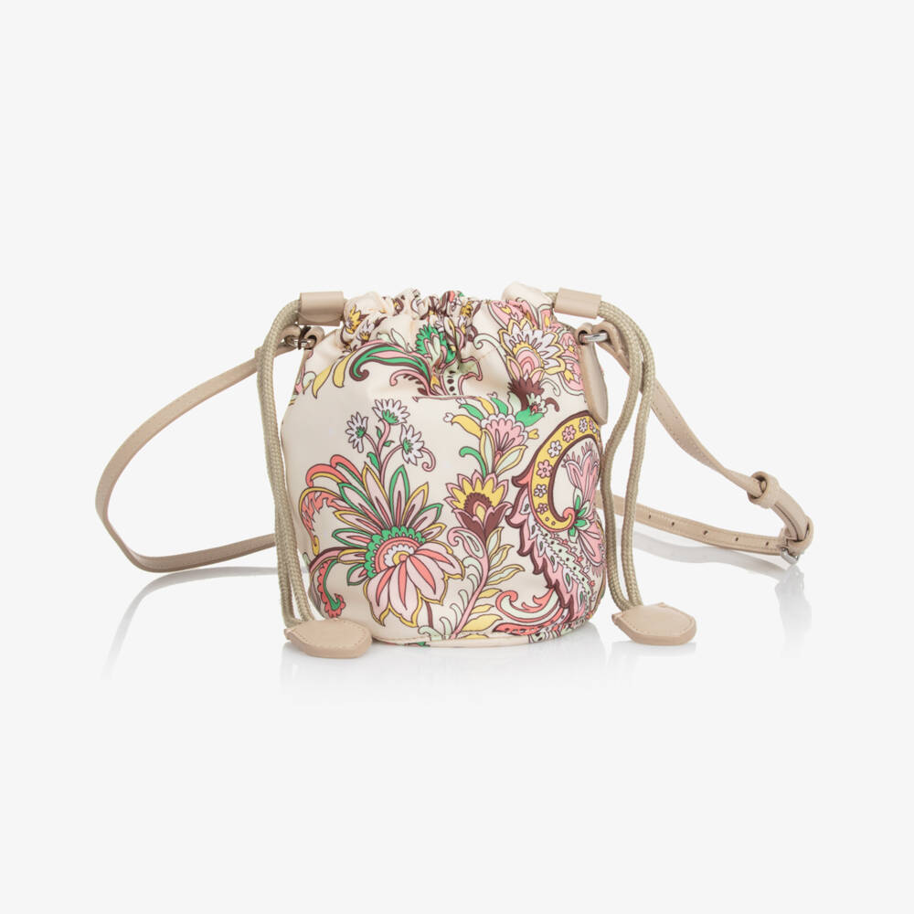 Etro-Girls Elegant Ivory Paisley Handbag | Childrensalon Outlet