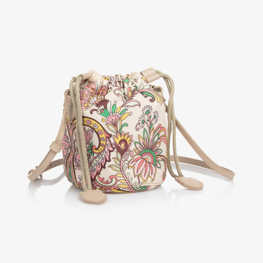 Etro-Girls Elegant Ivory Paisley Handbag | Childrensalon Outlet