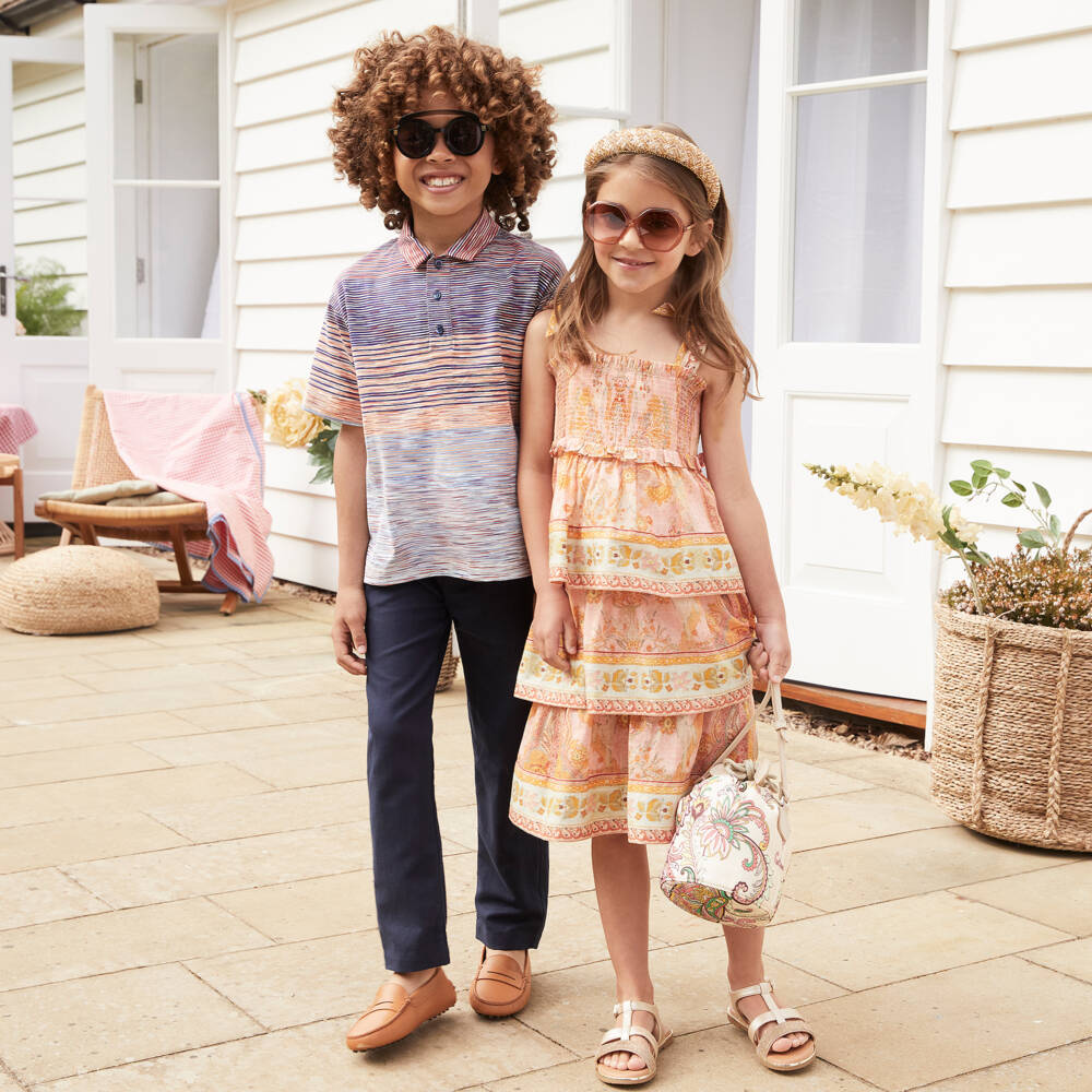 Etro-Girls Elegant Ivory Paisley Handbag | Childrensalon Outlet