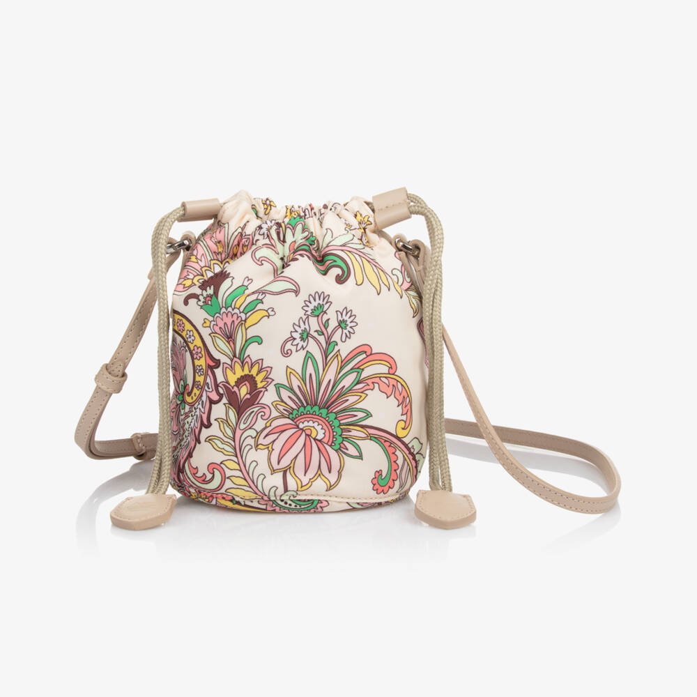 Etro-Girls Elegant Ivory Paisley Handbag | Childrensalon Outlet