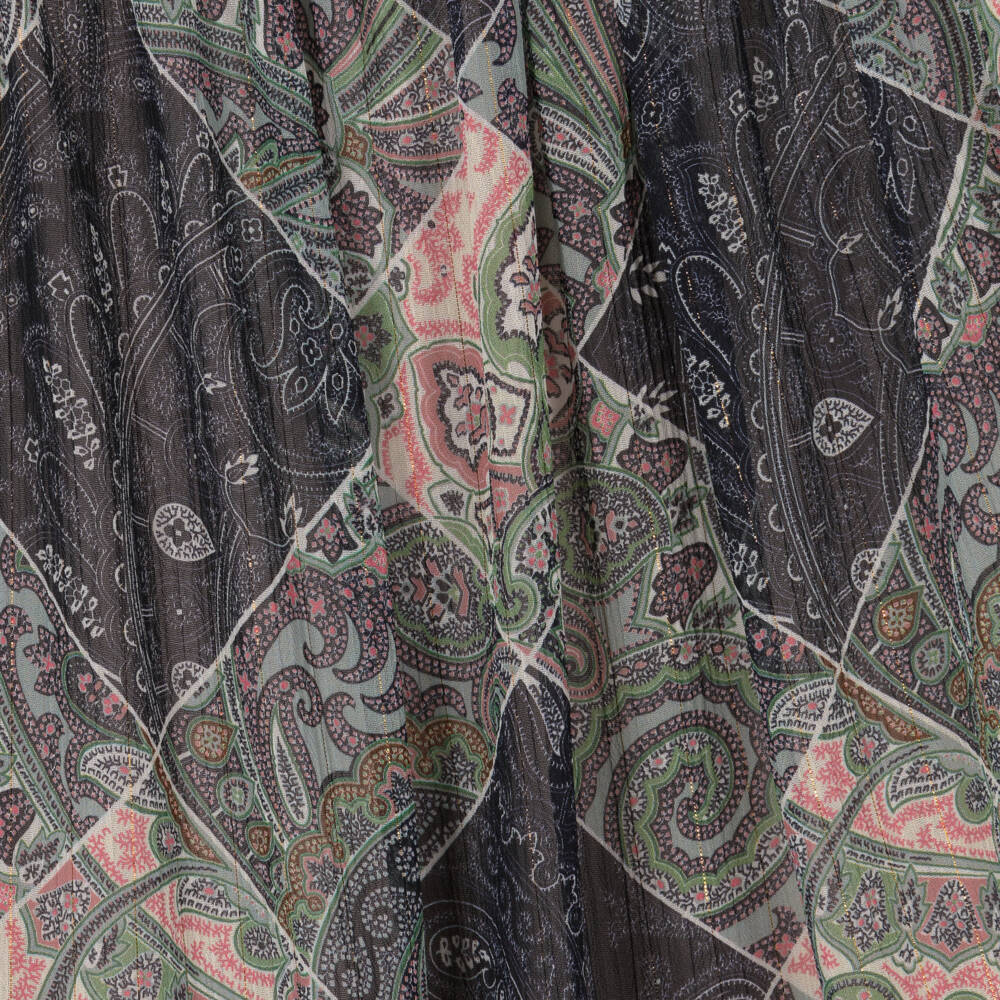 Etro-Girls Indigo Paisley Chiffon Gown | Childrensalon Outlet