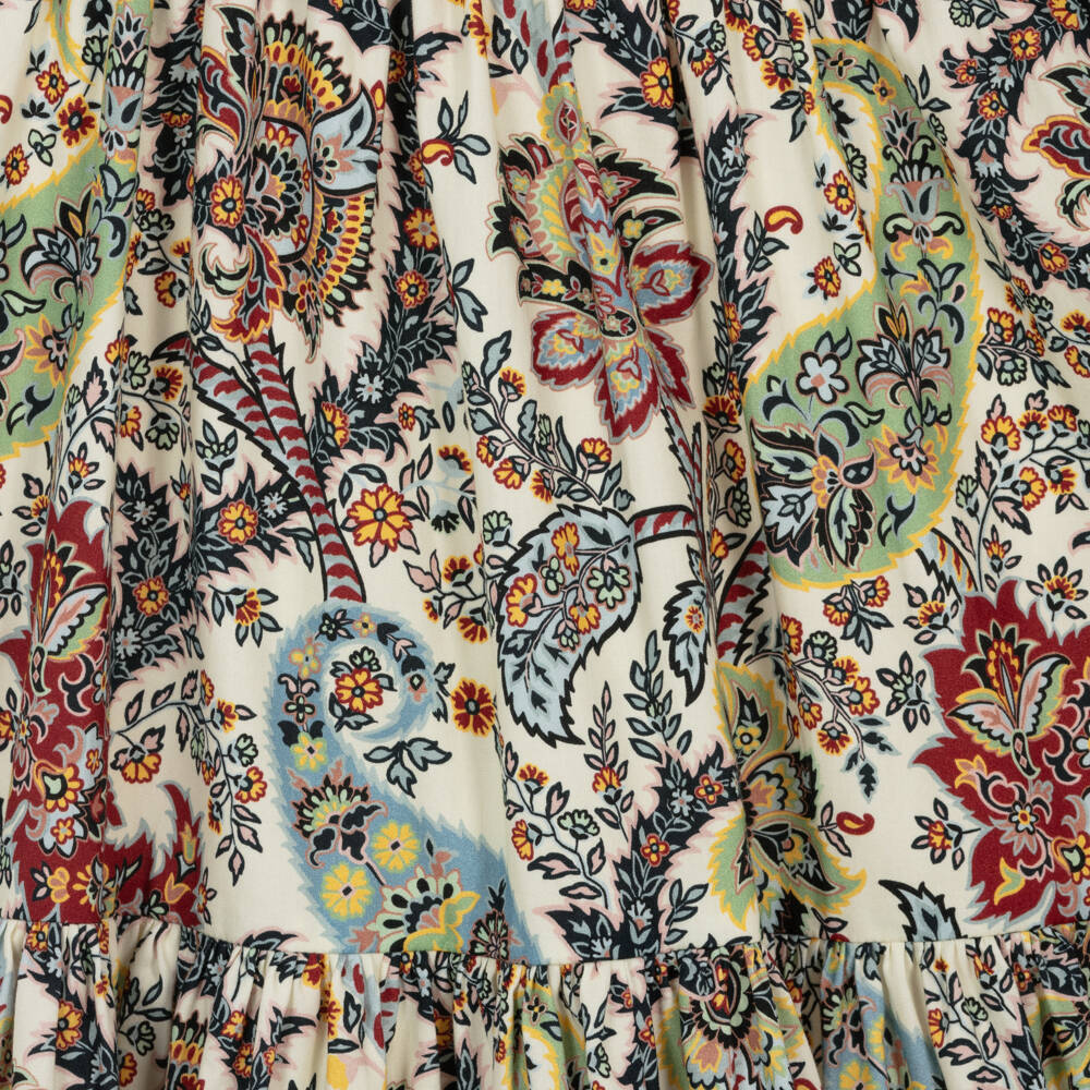 Etro-Girls Ivory Cotton Paisley Dress | Childrensalon Outlet