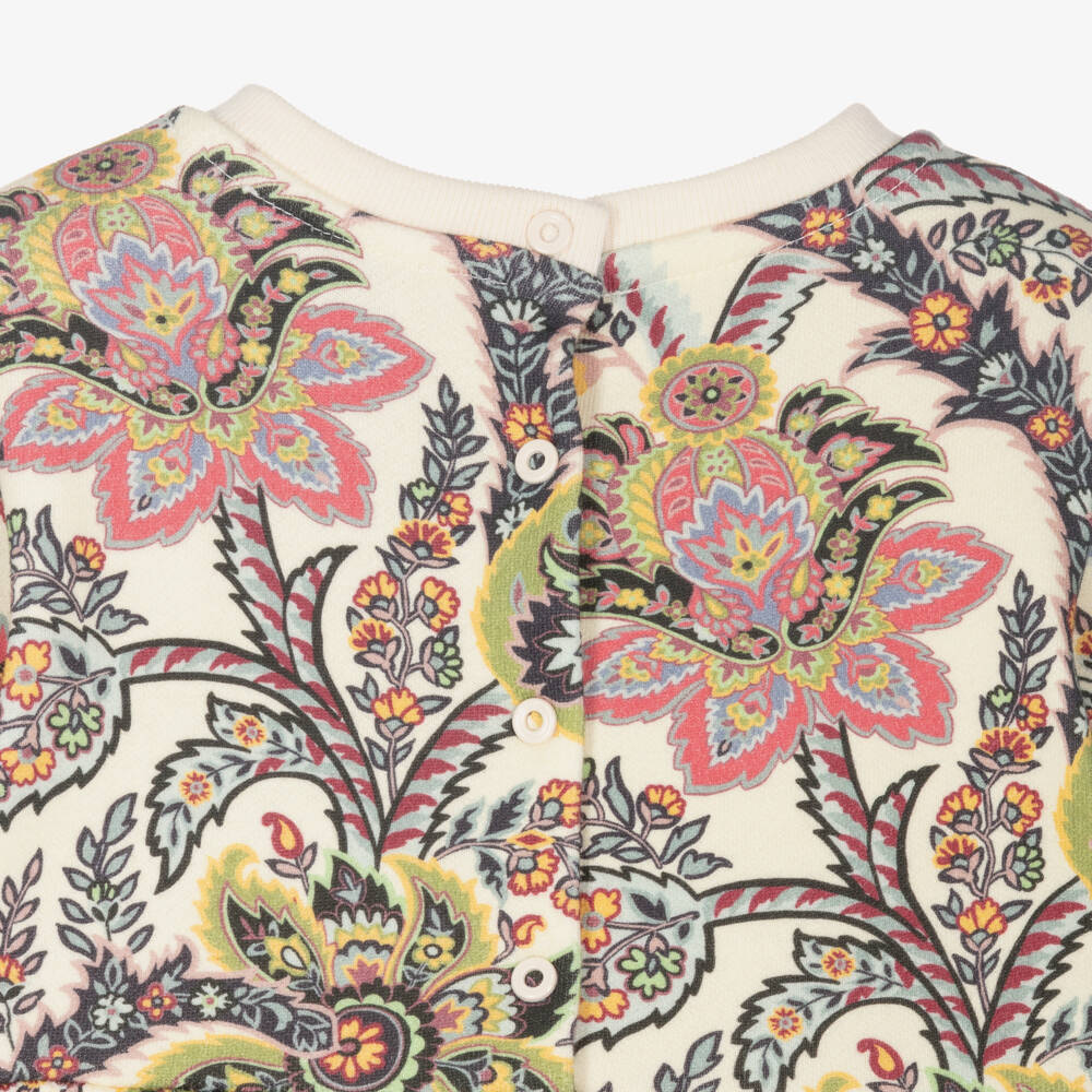 Etro-Girls Ivory Cotton Paisley Dress | Childrensalon Outlet