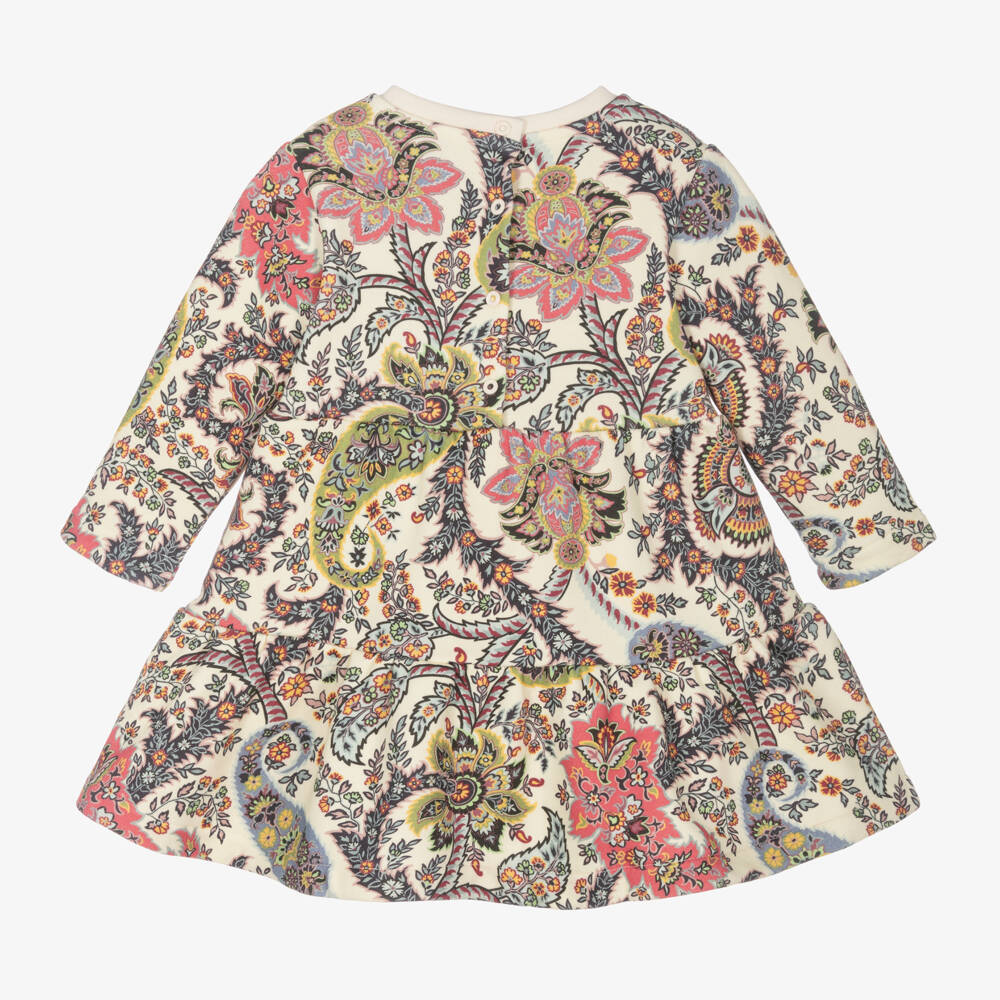 Etro-Girls Ivory Cotton Paisley Dress | Childrensalon Outlet