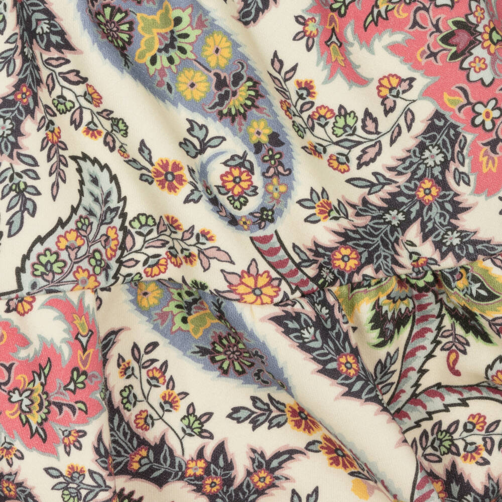 Etro-Girls Ivory Cotton Paisley Dress | Childrensalon Outlet