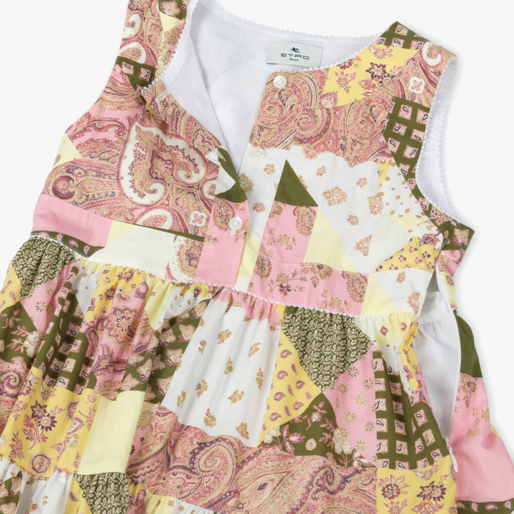 Etro-Платье с розовым узором пейсли для девочек | Childrensalon Outlet