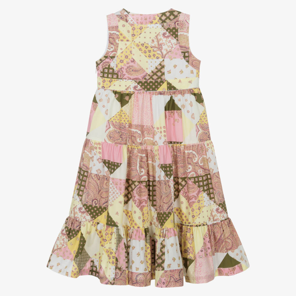 Etro-Платье с розовым узором пейсли для девочек | Childrensalon Outlet