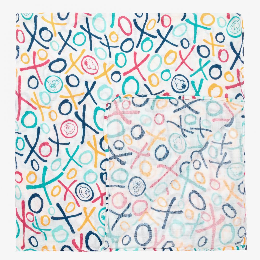 Etta Loves Peanuts-Bamboo Muslin Swaddle (120cm) | Childrensalon Outlet