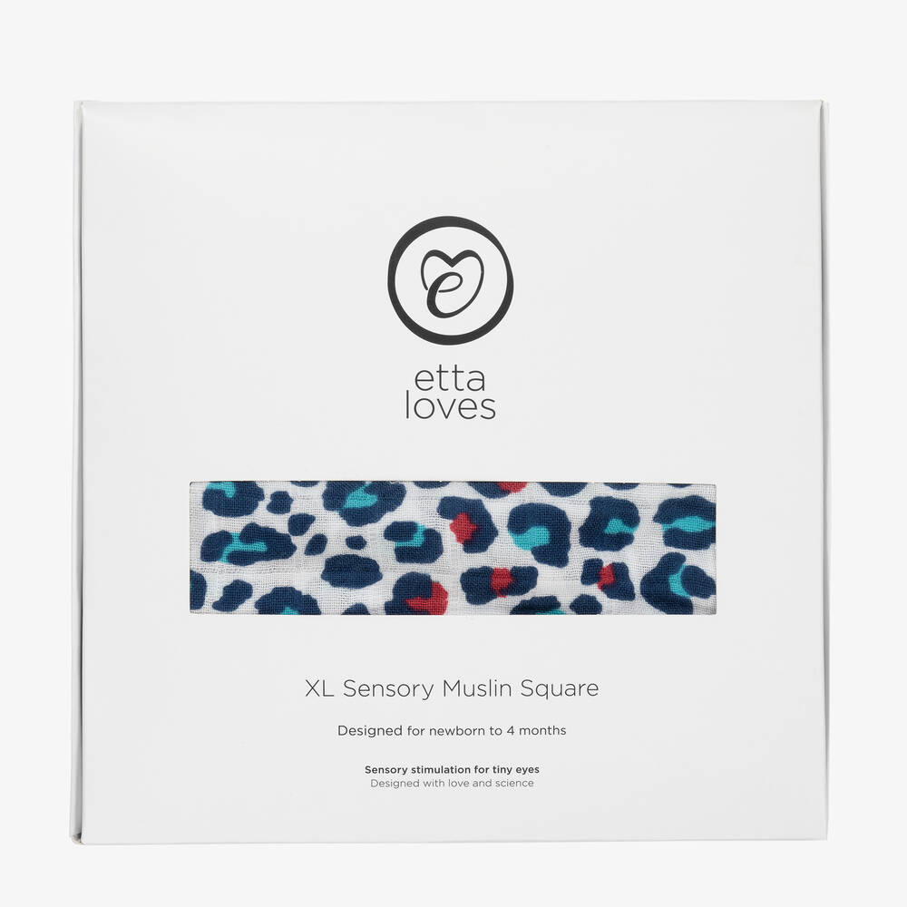 Etta Loves-Синяя пеленка из органического хлопка (120см) | Childrensalon Outlet