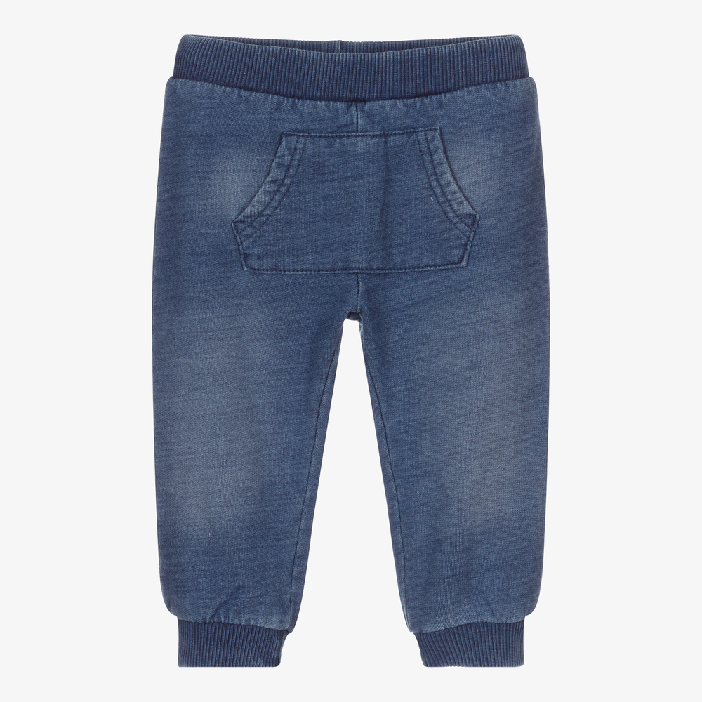 Everything Must Change - Baby Boys Blue Cotton Joggers | Childrensalon