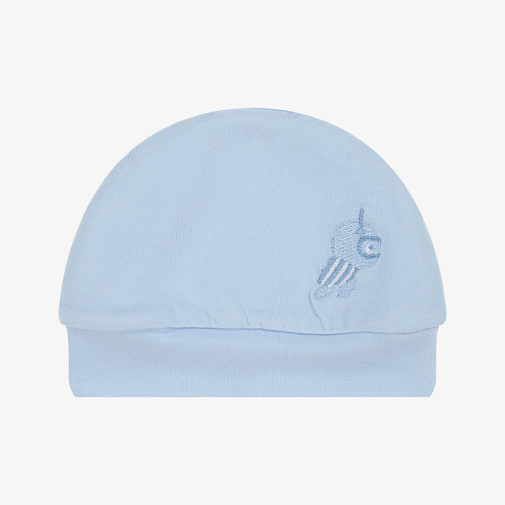 Everything Must Change-Baby Boys Pale Blue Jersey Hat | Childrensalon Outlet