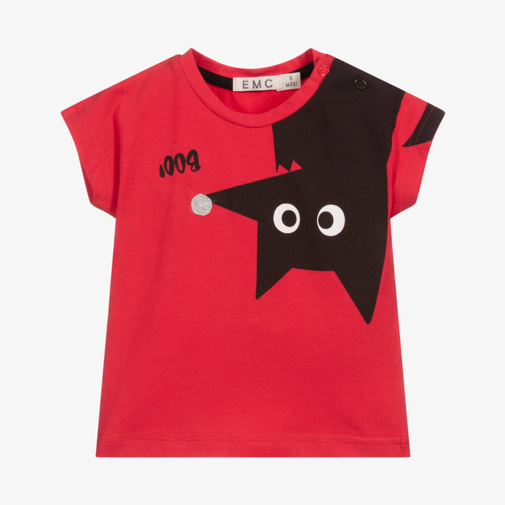 Everything Must Change-Baby Boys Red Cotton T-Shirt | Childrensalon Outlet