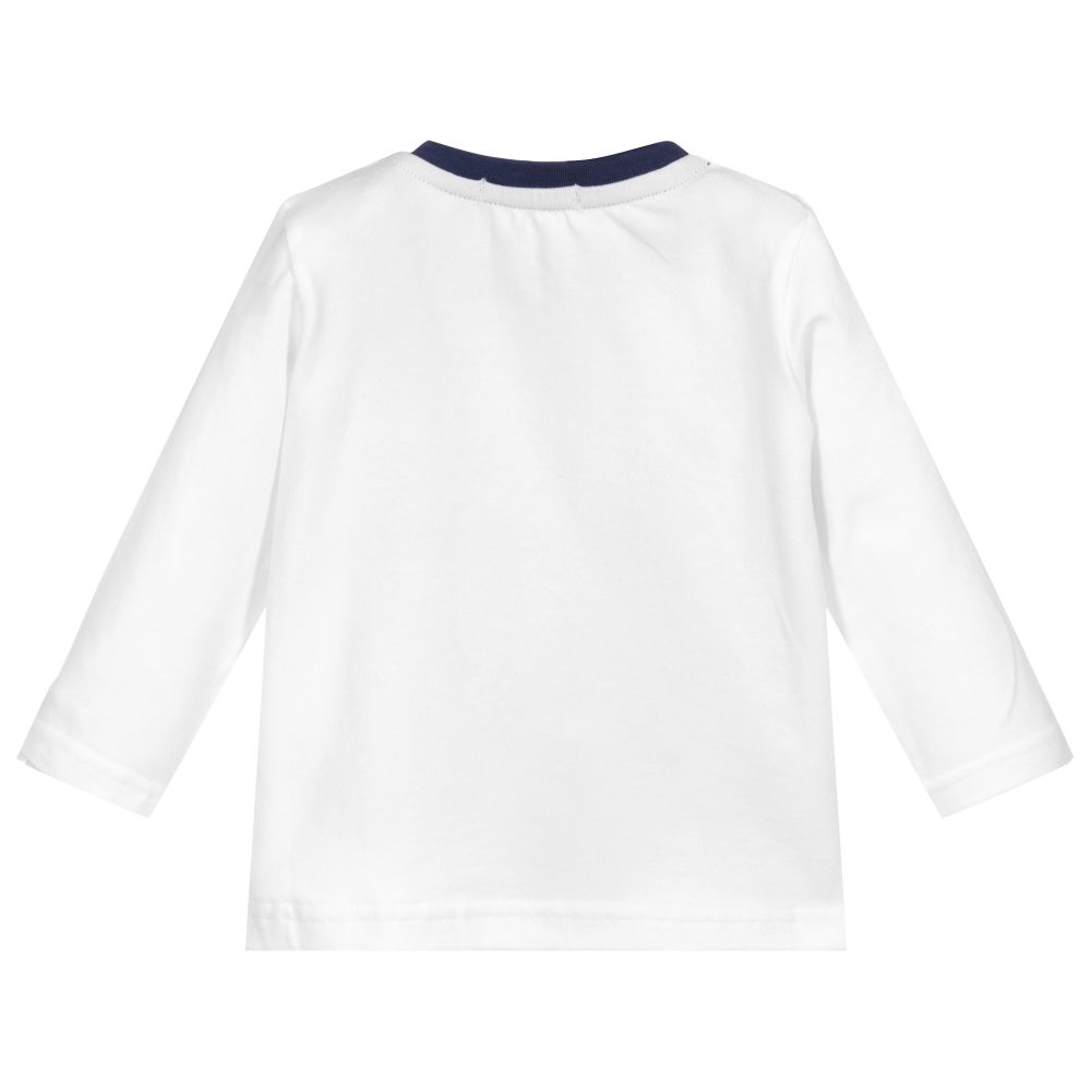 Everything Must Change-Baby Boys White Cotton Top | Childrensalon Outlet