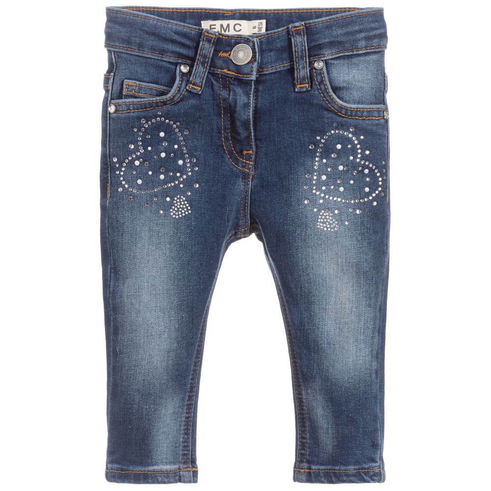 Everything Must Change - Baby Girls Blue Denim Jeans | Childrensalon