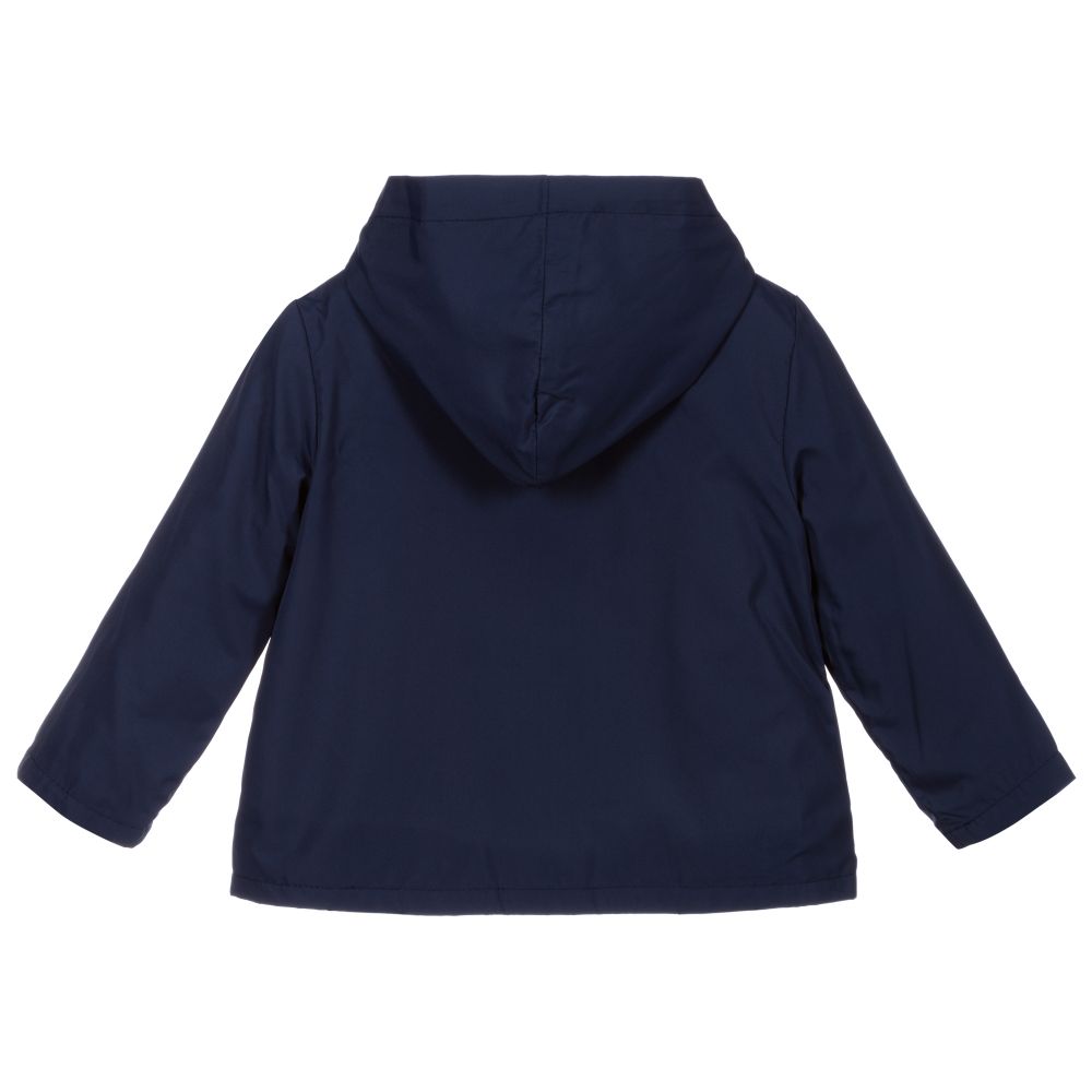 Everything Must Change-Baby Girls Blue Hooded Jacket | Childrensalon Outlet