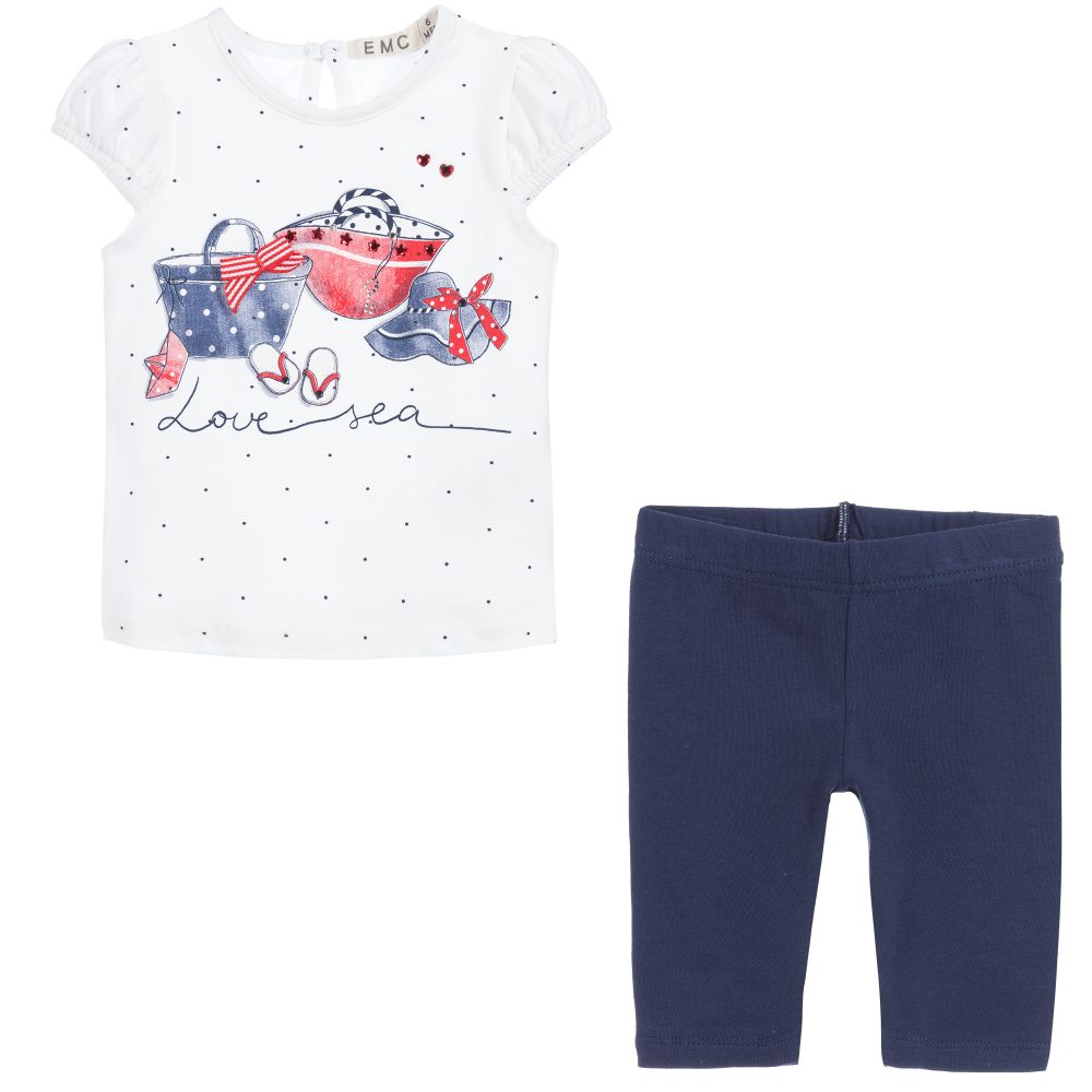Baby Girls Cotton Leggings Set 