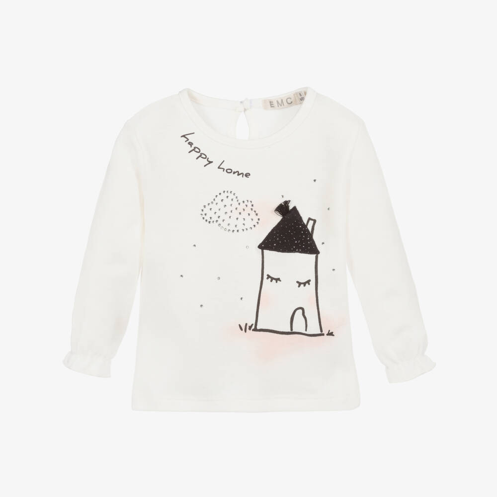 Everything Must Change-Baby Girls Ivory Cotton Top | Childrensalon Outlet