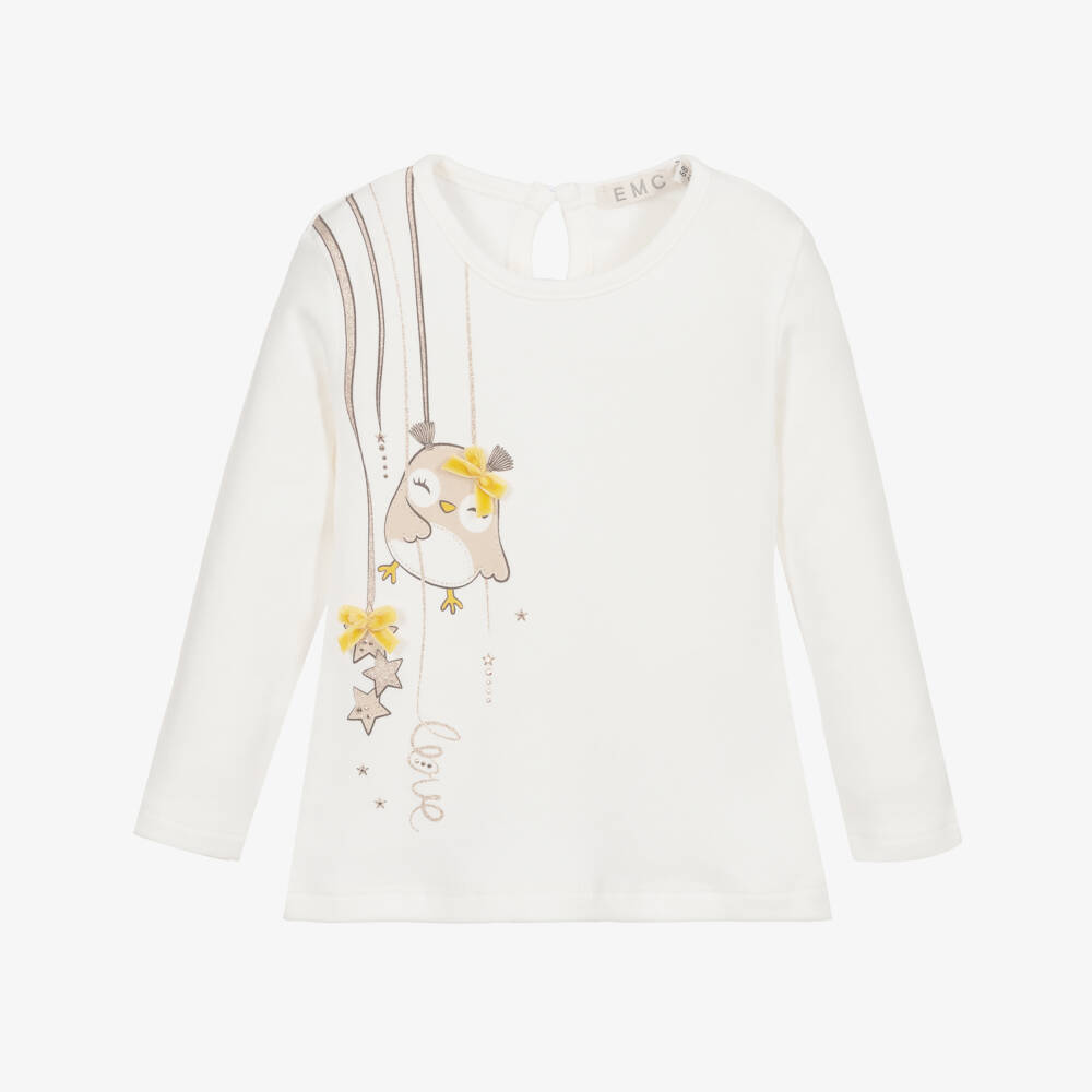 Everything Must Change-Baby Girls Ivory Cotton Top | Childrensalon Outlet