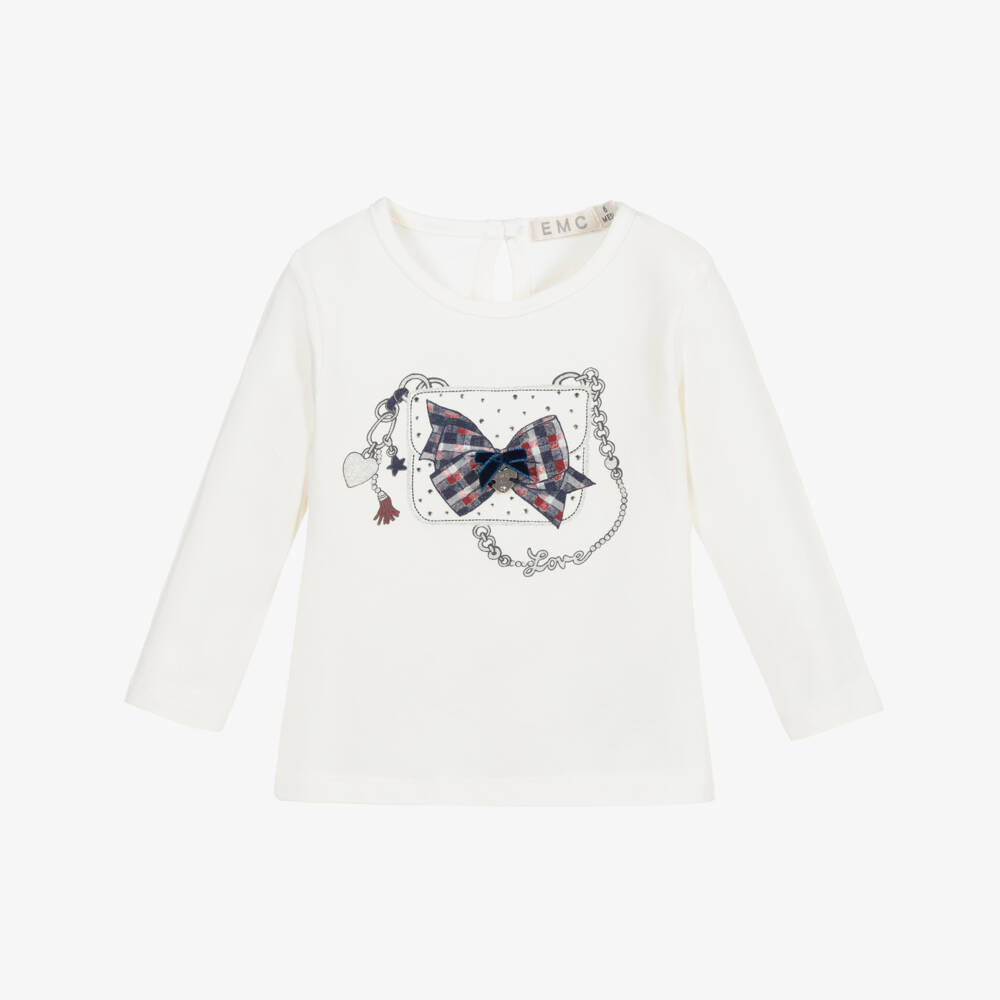 Everything Must Change-Baby Girls Ivory Cotton Top | Childrensalon Outlet