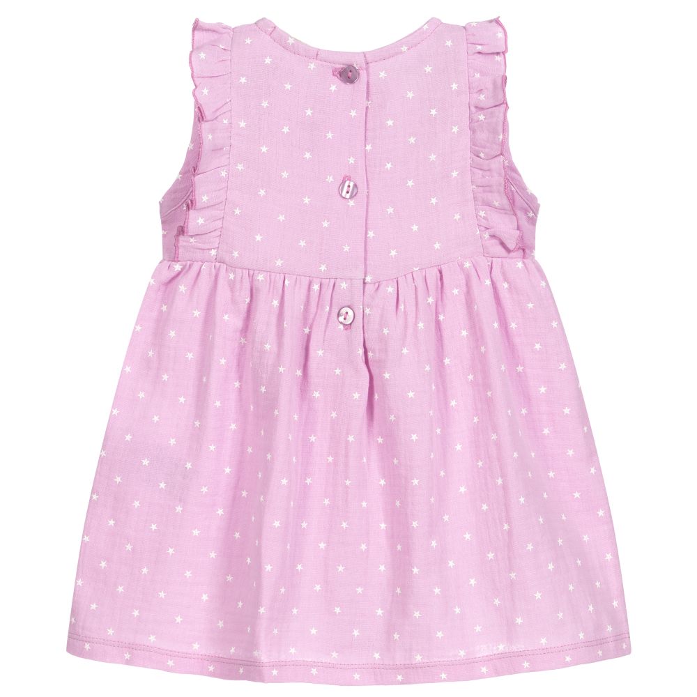 Everything Must Change-Baby Girls Pink Cotton Dress | Childrensalon Outlet