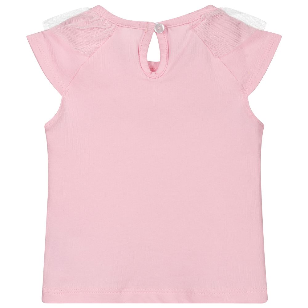 Everything Must Change-Baby Girls Pink Cotton T-Shirt | Childrensalon Outlet