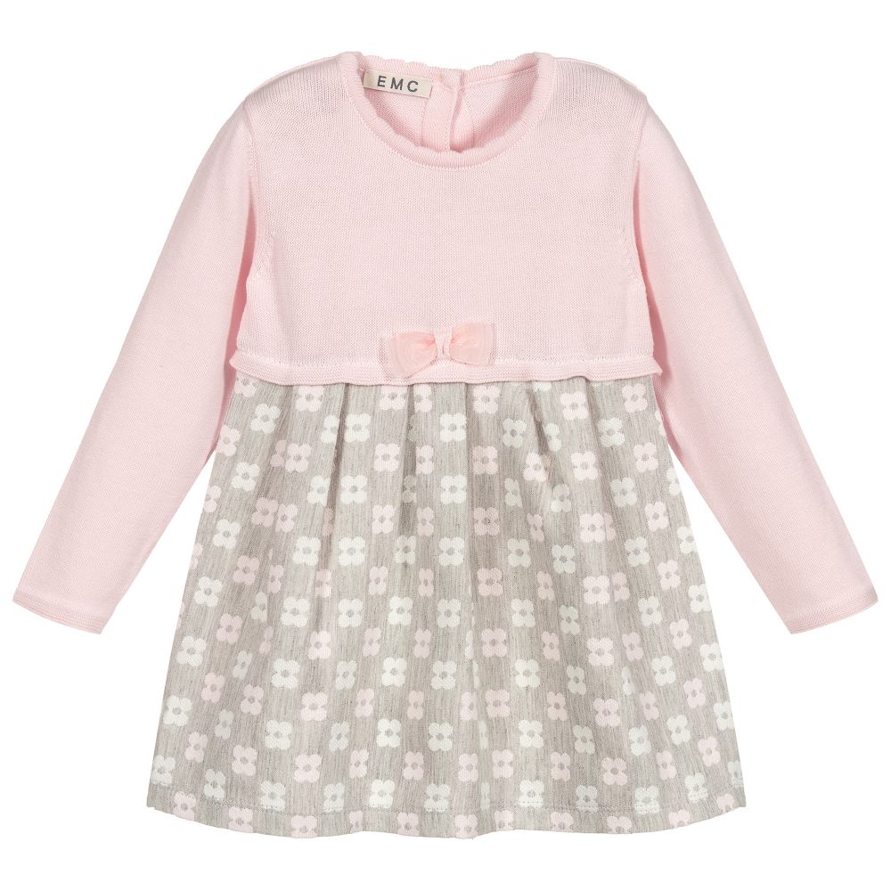 Everything Must Change - Baby Girls Pink & Grey Dress | Childrensalon