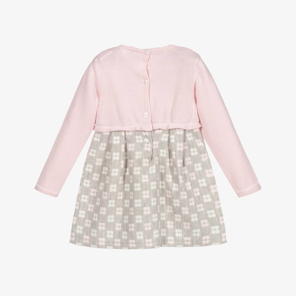 Everything Must Change-Baby Girls Pink & Grey Dress | Childrensalon Outlet