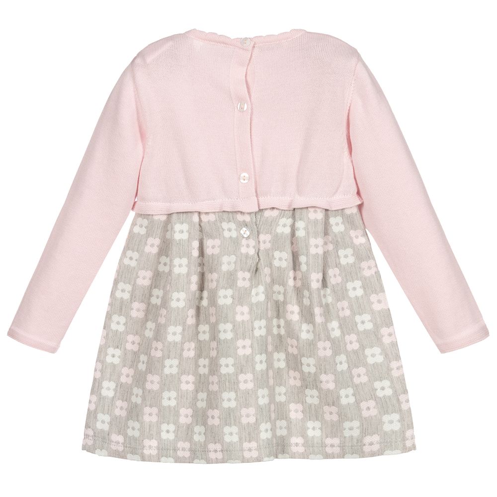 افريثينغ مست تشاينج-Baby Girls Pink & Grey Dress | Childrensalon Outlet
