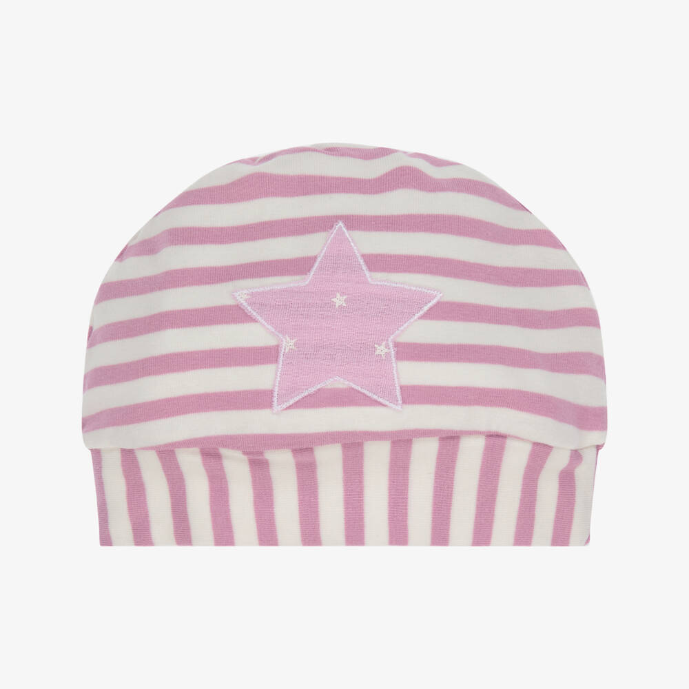 Everything Must Change-Baby Girls Pink Striped Hat | Childrensalon Outlet