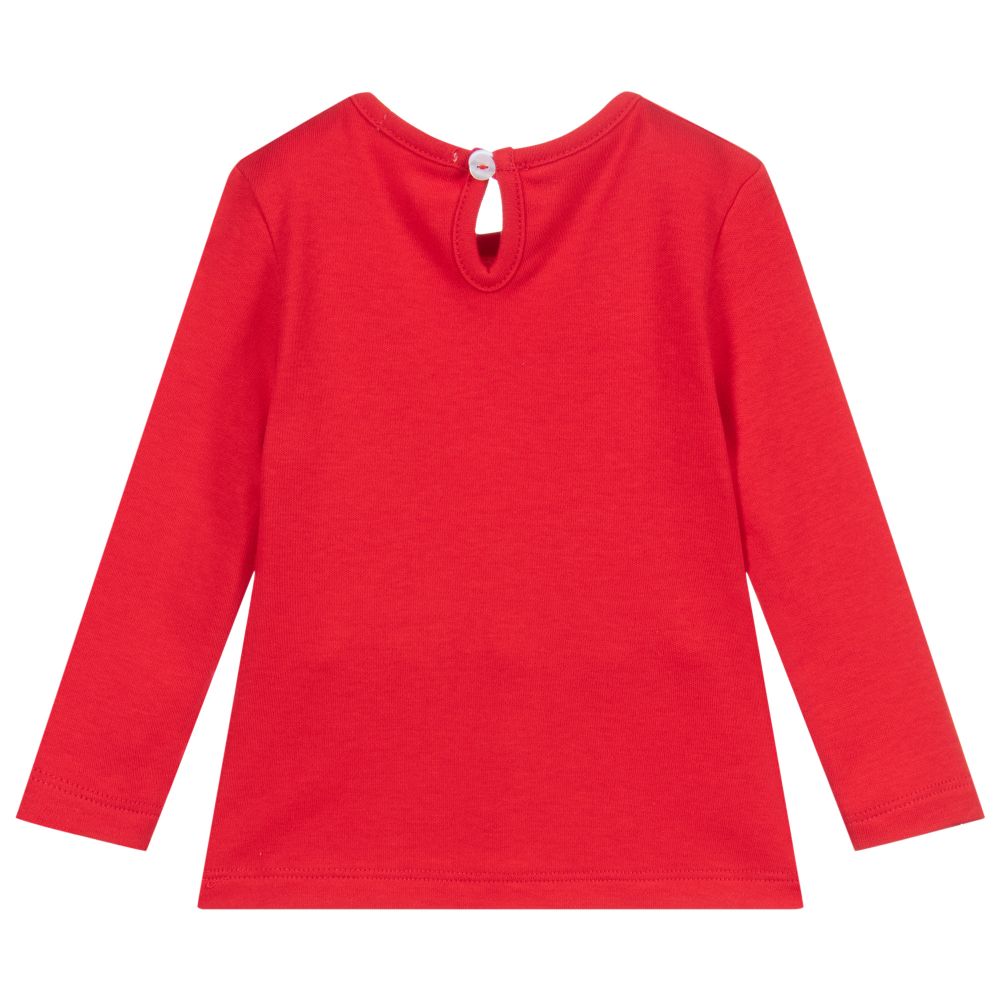 Everything Must Change Haut Rouge En Coton Bebe Fille Childrensalon Outlet