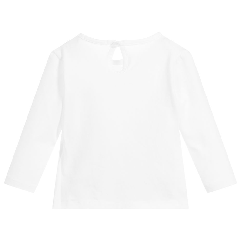 Everything Must Change-Baby Girls White Cotton Top | Childrensalon Outlet
