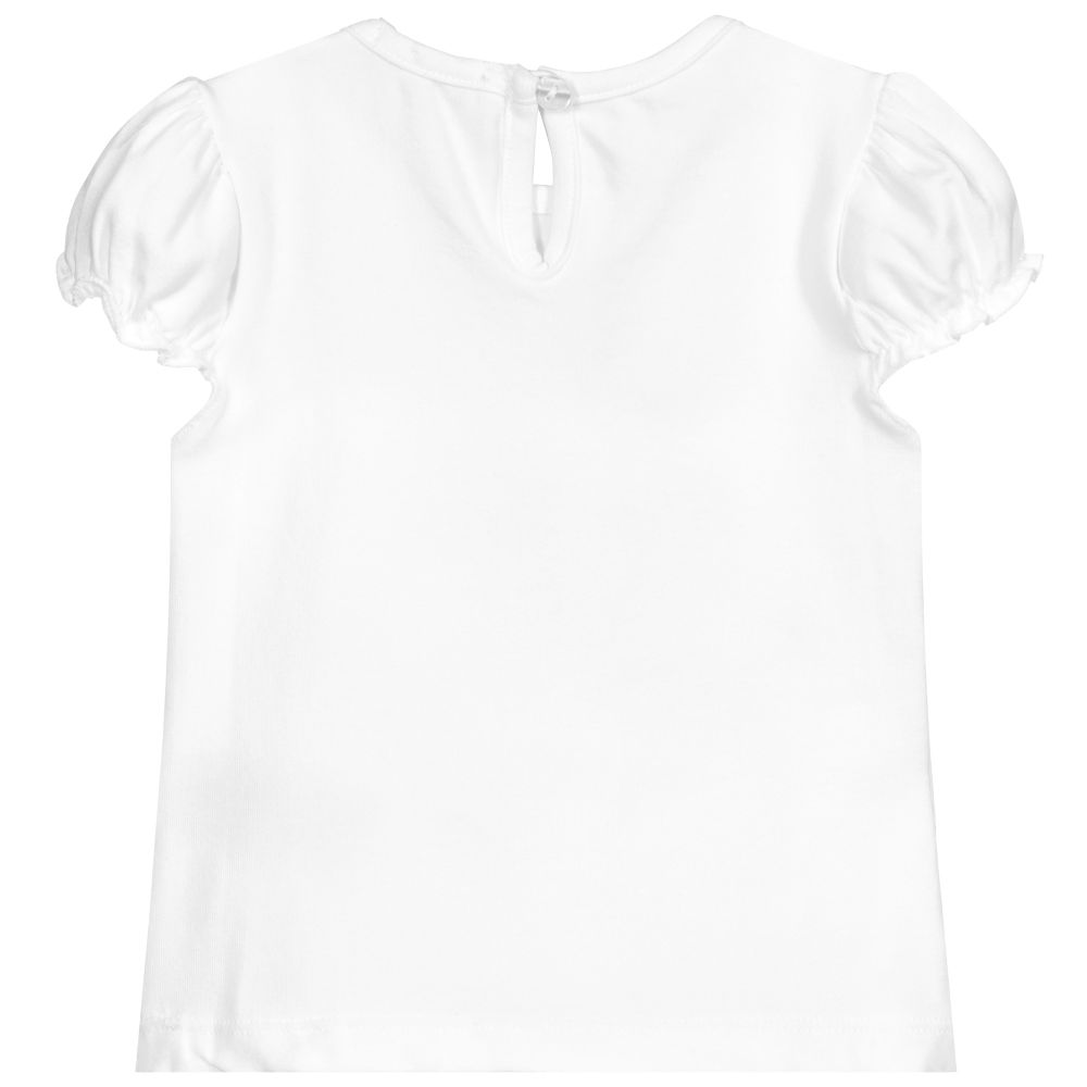 Everything Must Change-Baby White Cotton T-Shirt | Childrensalon Outlet
