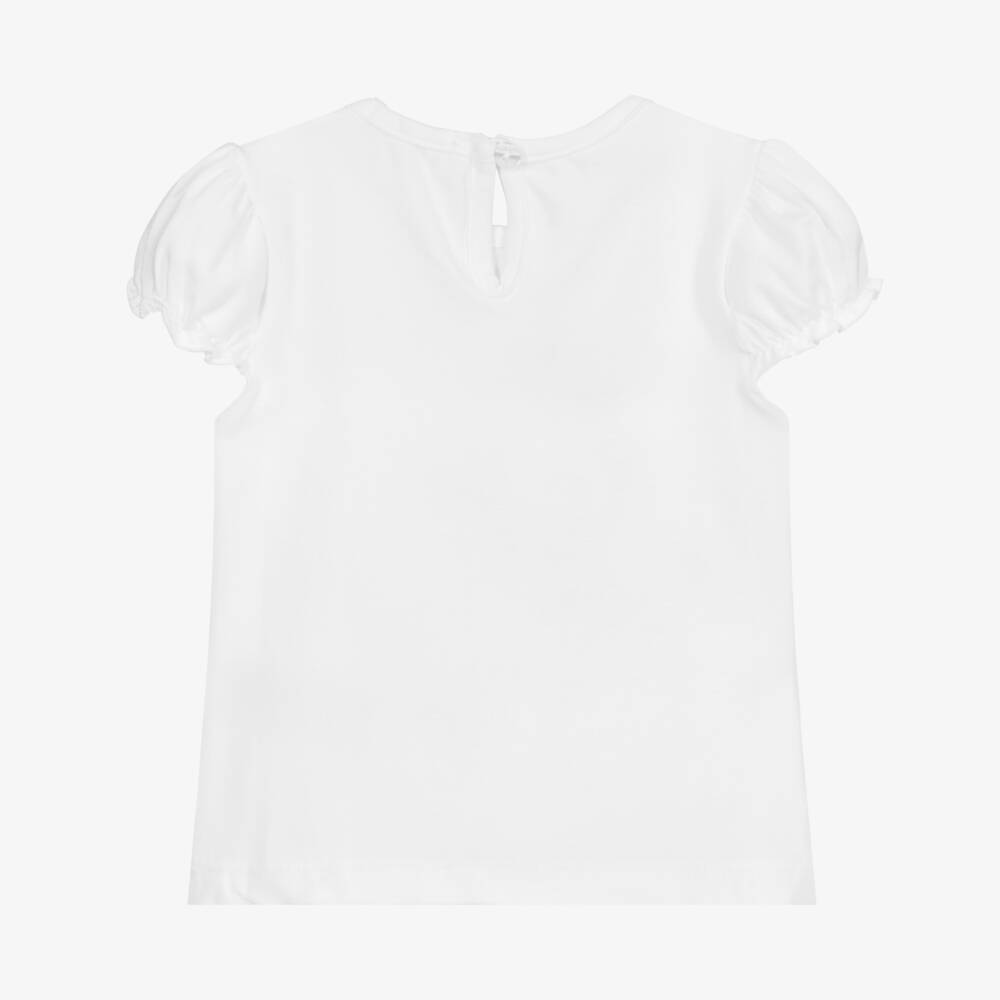 Everything Must Change-Baby White Cotton T-Shirt | Childrensalon Outlet