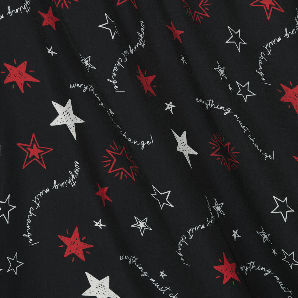 Everything Must Change-Black & Red Star Print Dress | Childrensalon Outlet