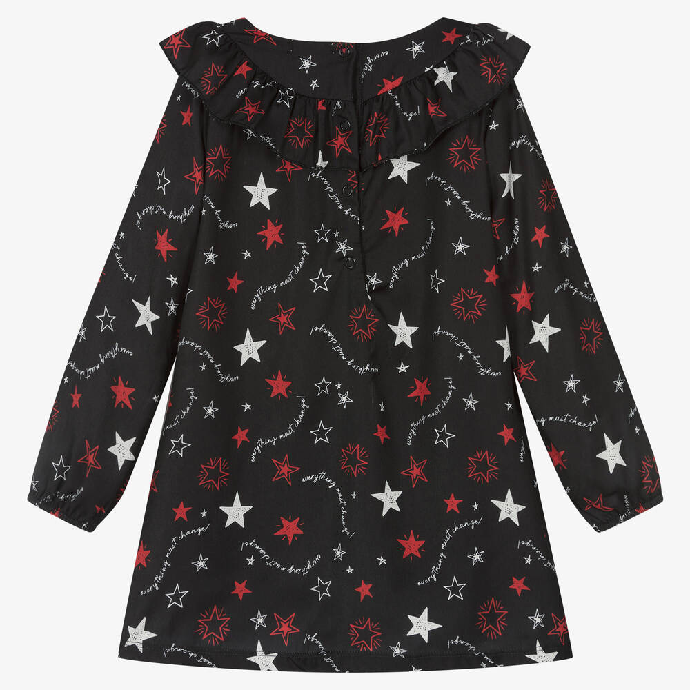 Everything Must Change-Black & Red Star Print Dress | Childrensalon Outlet