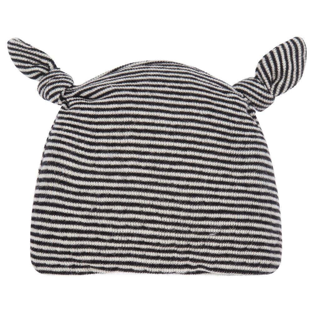 Everything Must Change-Black Striped Baby Hat | Childrensalon Outlet