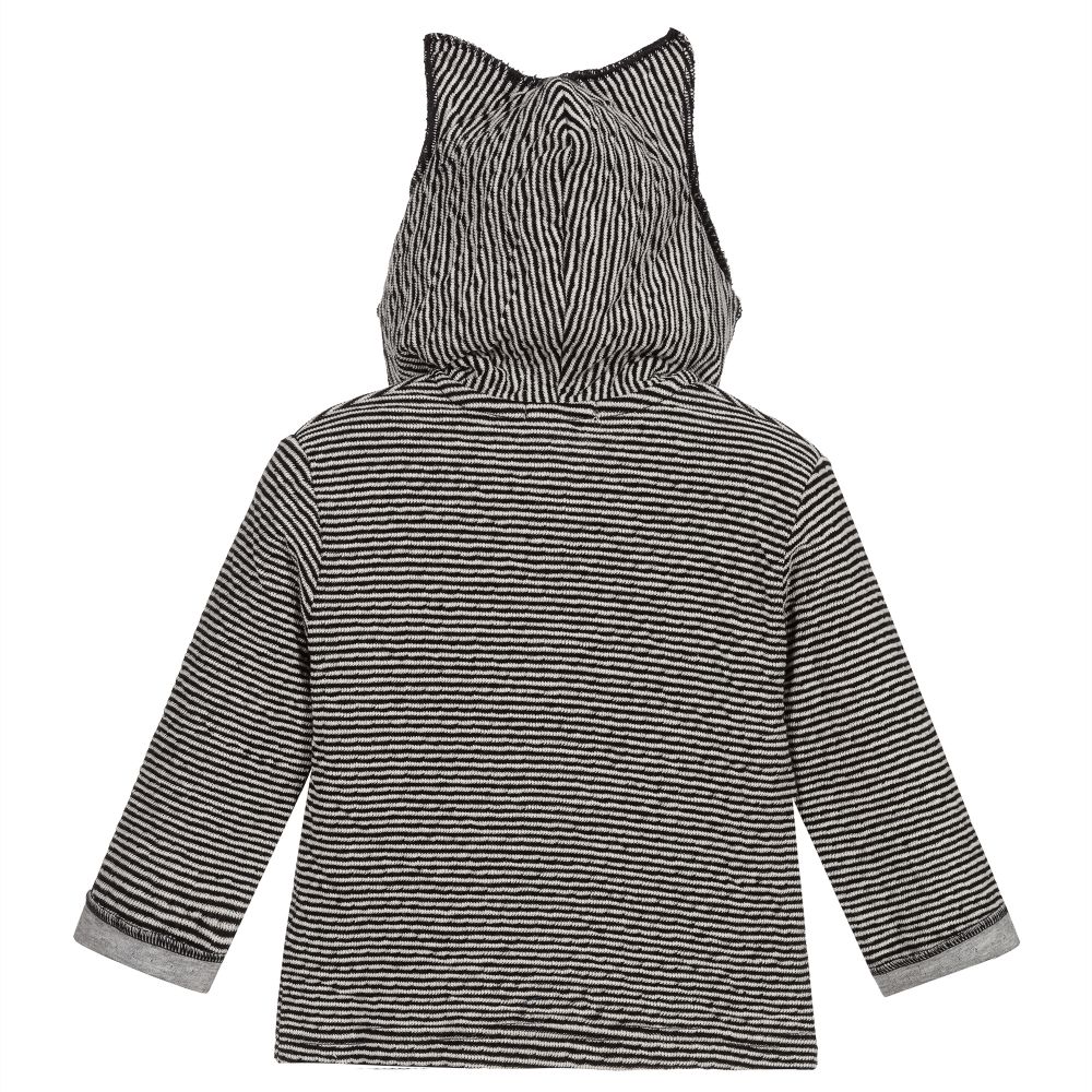 Everything Must Change-Black Striped Zip-Up Top | Childrensalon Outlet