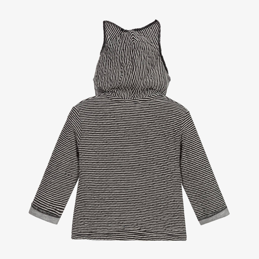 Everything Must Change-Black Striped Zip-Up Top | Childrensalon Outlet