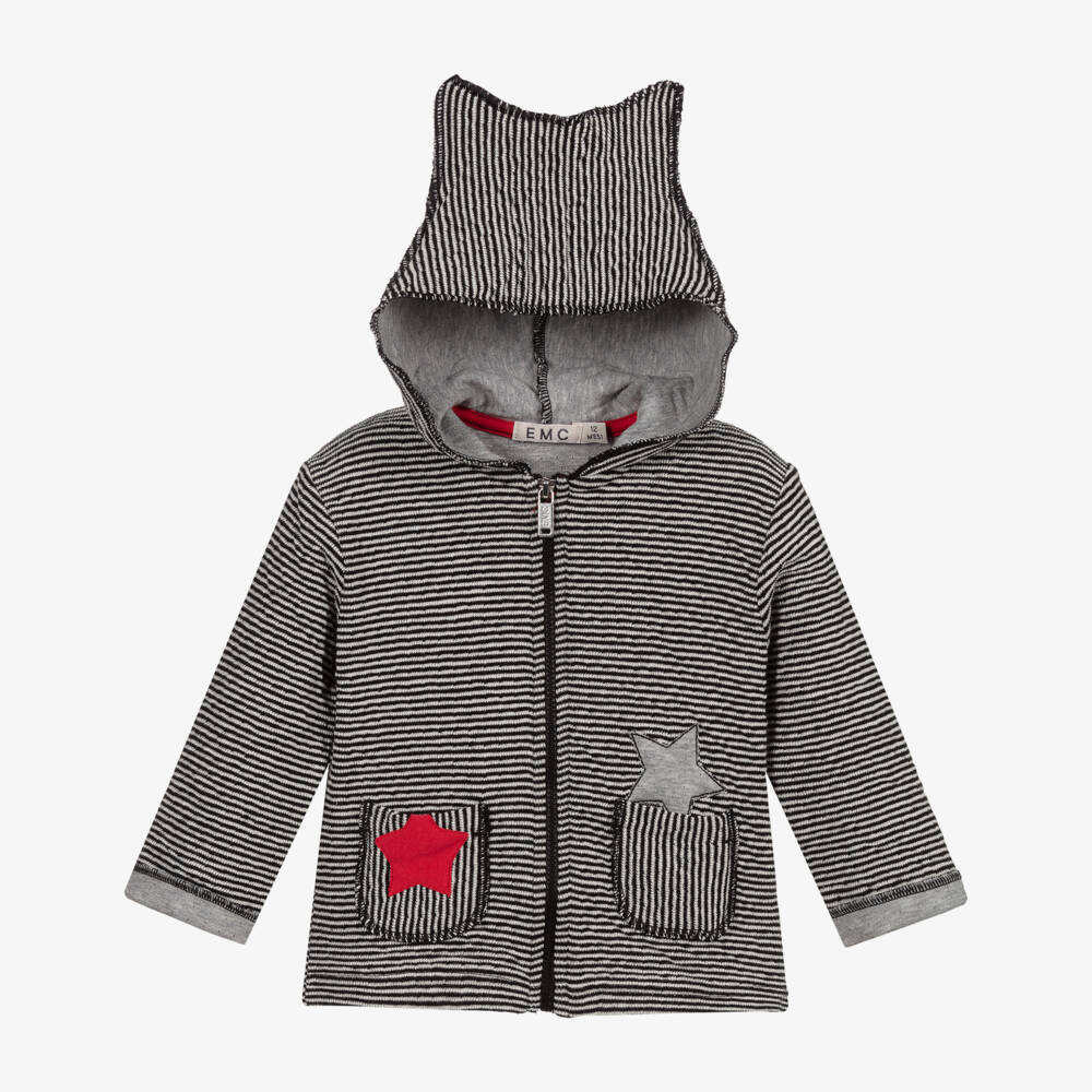 Everything Must Change-Black Striped Zip-Up Top | Childrensalon Outlet