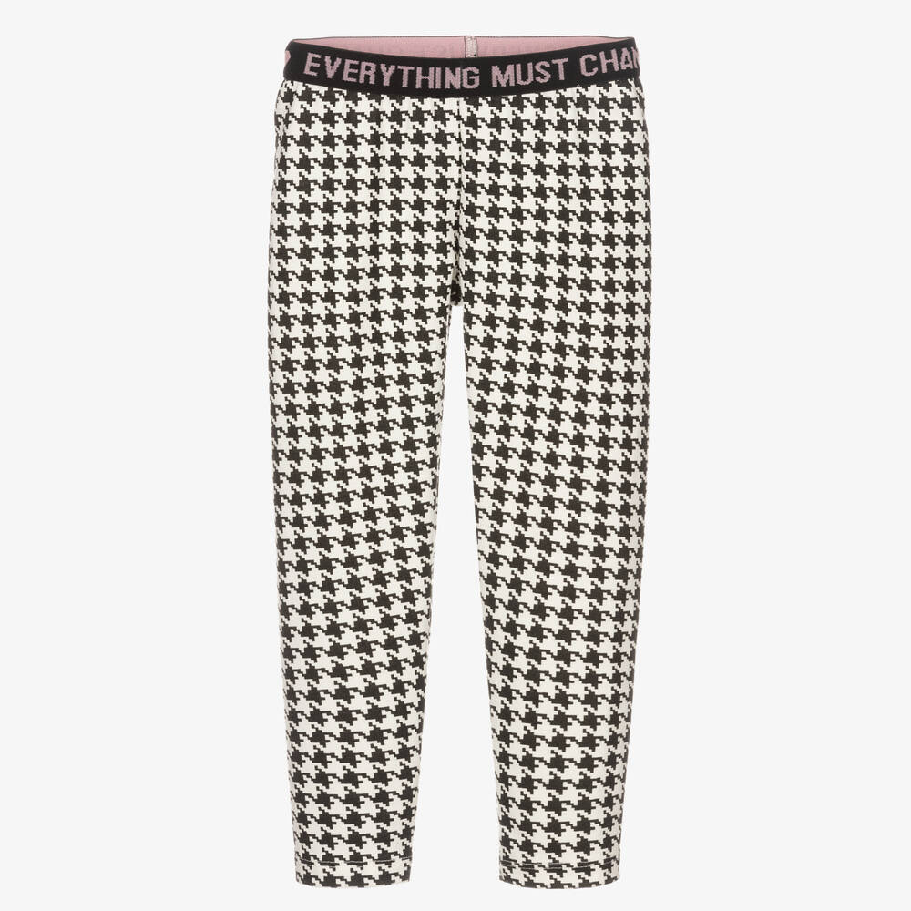 Everything Must Change-Black & White Check Leggings | Childrensalon Outlet