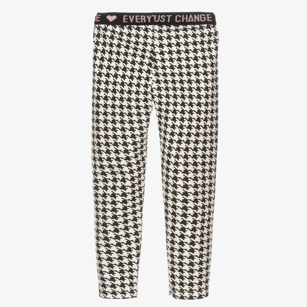 Everything Must Change-Black & White Check Leggings | Childrensalon Outlet