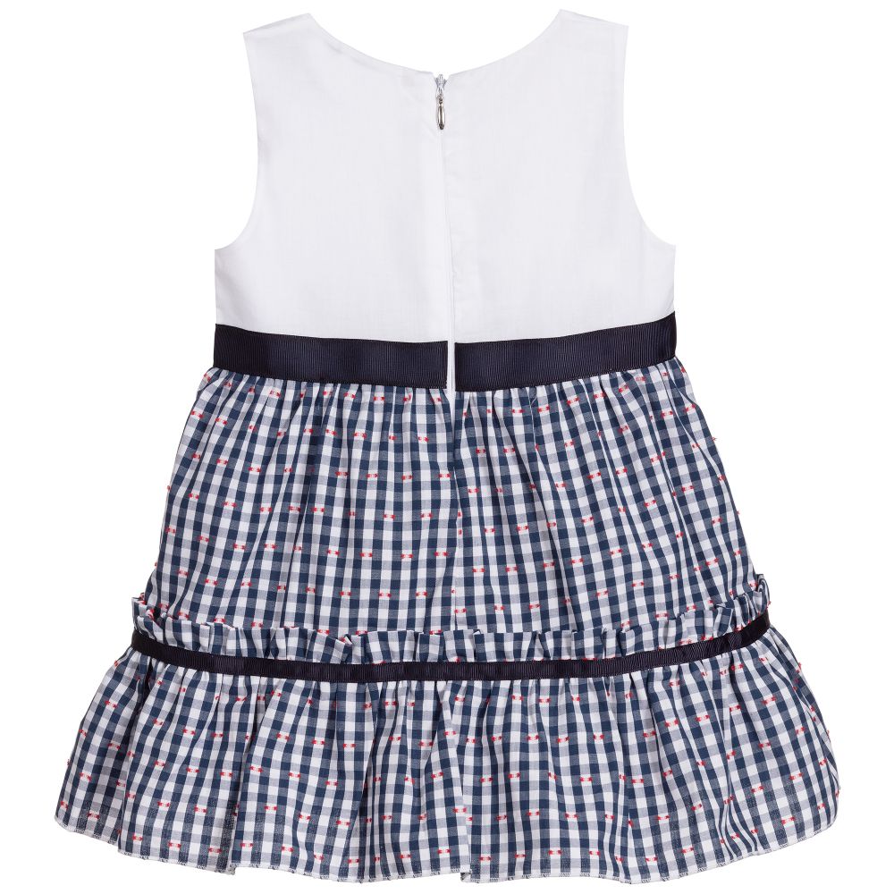 Everything Must Change-Blue Check Baby Dress Set | Childrensalon Outlet