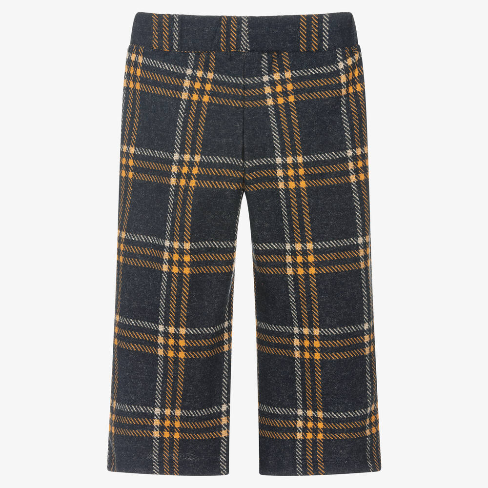 Everything Must Change-Blue Check Jersey Trousers | Childrensalon Outlet